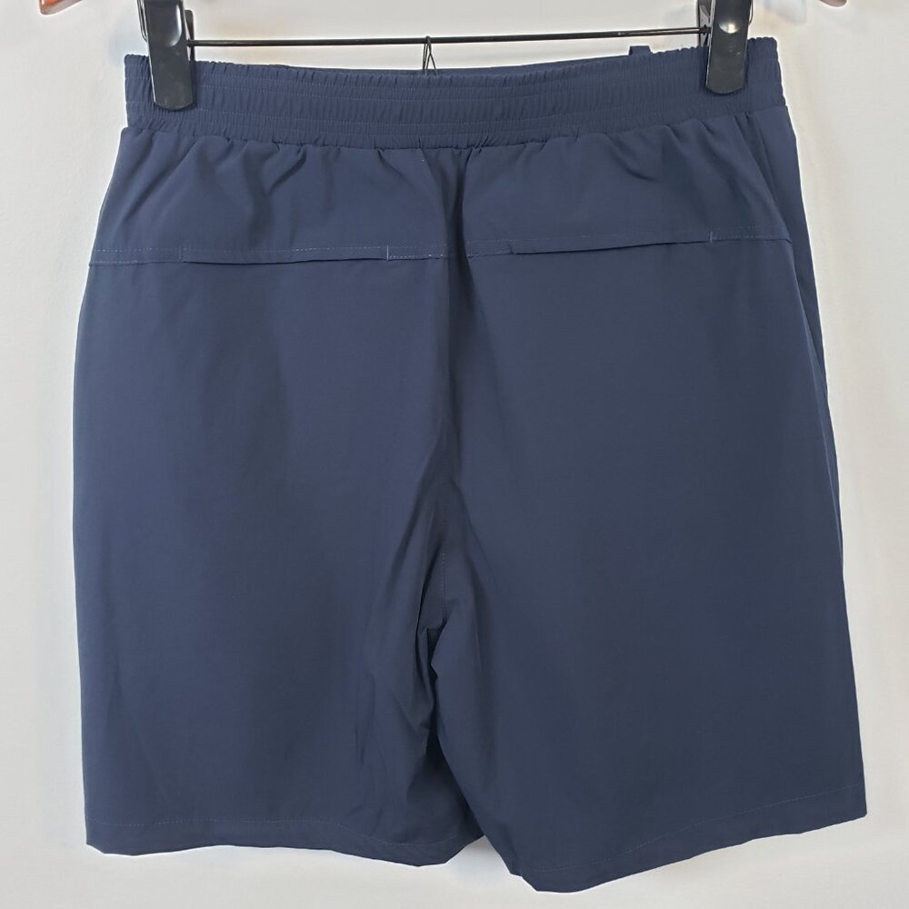 NWT- Kojooin Navy Blue Dri Fit Shorts with Zipper Pockets Size Large L  / A24 - Picture 5 of 7